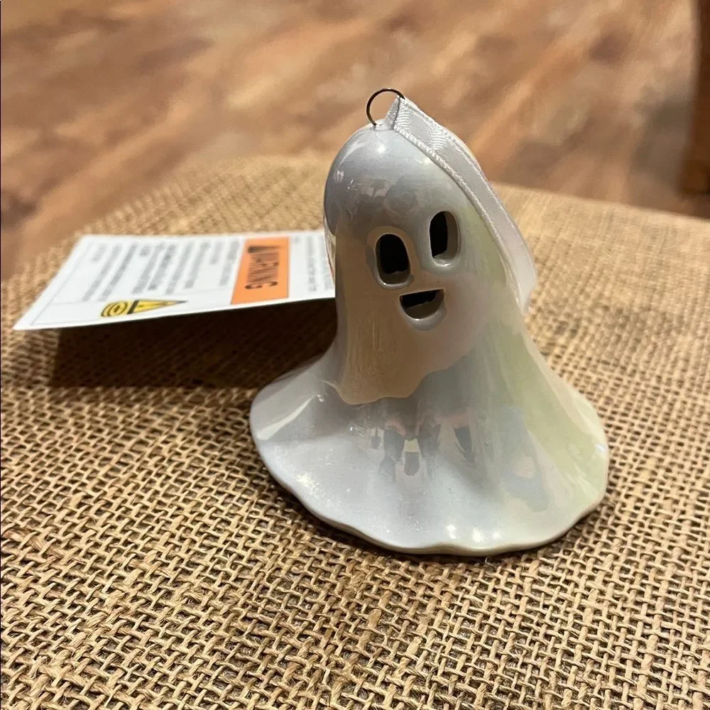 Iridescent Light Up Ghost Hanging Ornament